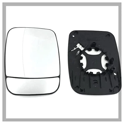 Image of Fits Vauxhall Vivaro 2015 to 2019 Heated Base Wide Angle Wing Mirror LEFT HAND ( UK Passenger Side )