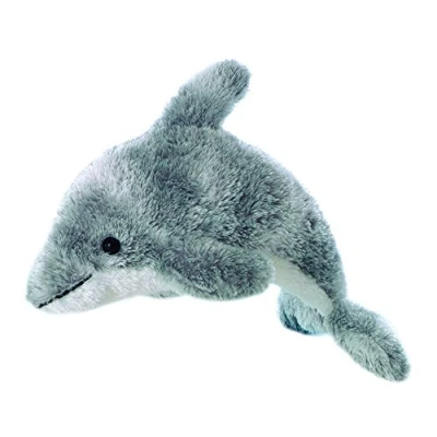 Image of Aurora, 13272, Mini Flopsies Dorsey Dolphin, 8In, Soft Toy, Grey