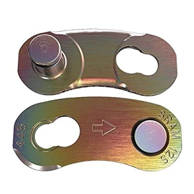 Image of Sram Power Lock 85.2737.270.074 for 12x (Pack of 50 Rainbow Plain Chain, Gold,