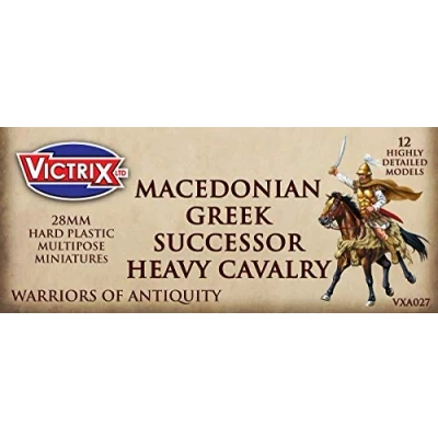 Image of VICTRIX Macedonian Greek Successor Heavy Cavalry 12 Figures 28mm Plastic Miniatures Warriors of Antiquity