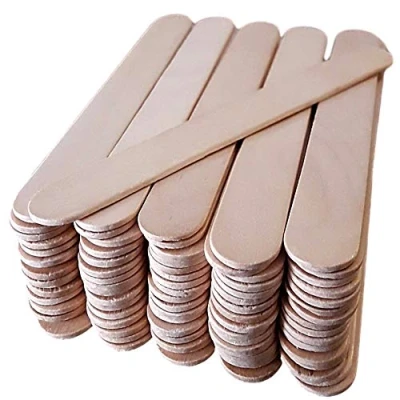 Image of 50 Wooden Lollipop Sticks Jumbo Natural Craft 150mm X 19mm Lolly Plant Labels Wood Garden Structures Smooth Premium Quality Wide Large Stick