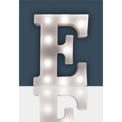 Image of St Helens Home &amp; Garden Battery Operated 3D LED Letter Light Perfect for use as a Night or at Weddings and Parties (Letter E)