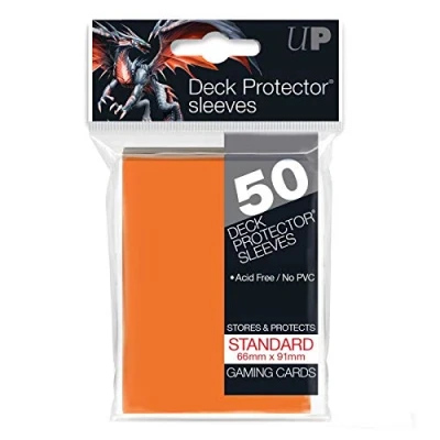 Image of Ultra Pro SLEEVES 50 D12 Card Game (Orange)