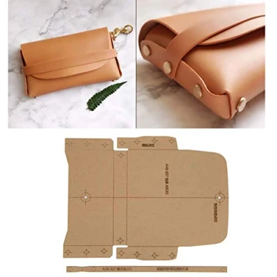 Image of Acrylic Purse Template Leather Craft Clear Stencil DIY Crafts Mould Office Supplies