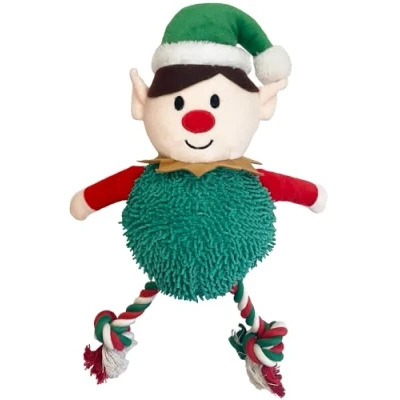 Image of Happy Pet Christmas Plush Dog Toys for Small &amp; Medium Sized Dogs (Party Elf)