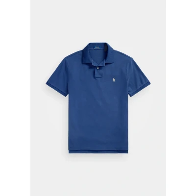 Image of Polo Ralph Lauren THE Iconic MESH Shirt shirt, Men&#039;s, Size: Small, Earth blue
