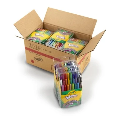 Image of Crayola Mini Twistable Crayons, (24 Colors per case) Case of 12