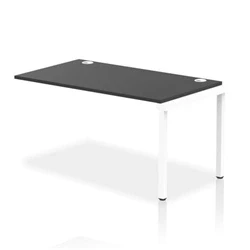 Image of Impulse Bench Single Row Ext Kit 1400 White Frame Desk Black