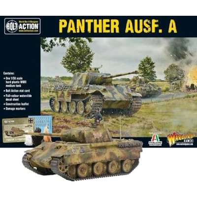 Image of Warlord Games Panther Ausf A 1:56 / 28mm Plastic Scale Model Tank for Bolt Action Highly Detailed World War 2 Miniatures Table top Wargaming