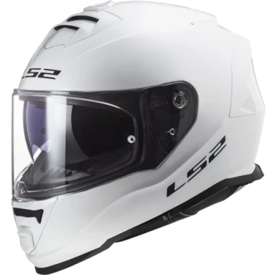 Image of LS2 FF800 STORM II Dual Visor Full Face Motorcycle Helmet. SOLID WHITE (M) 57 58cm