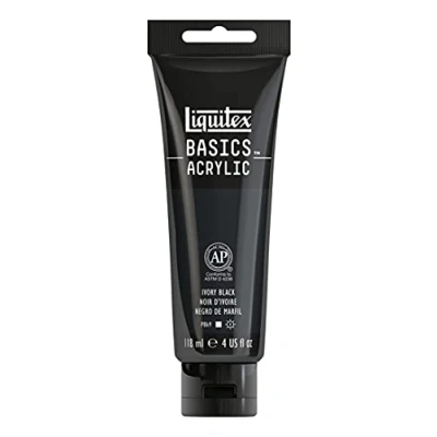 Image of Liquitex Basics Acrylic, 118 ml Tube Ivory Black