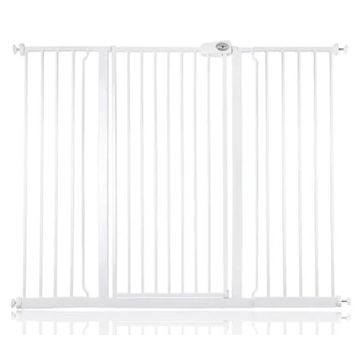 Image of Bettacare Extra Tall Pressure Installed Premium Pet Gate, 134.2cm 141.8cm, White, Fit Stair Gate for Dog, Safety Barrier Puppy, Easy Installation