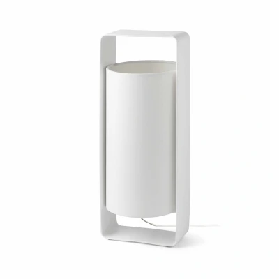 Image of Lula 1 Light Large Table Lamp White with Shade, E27
