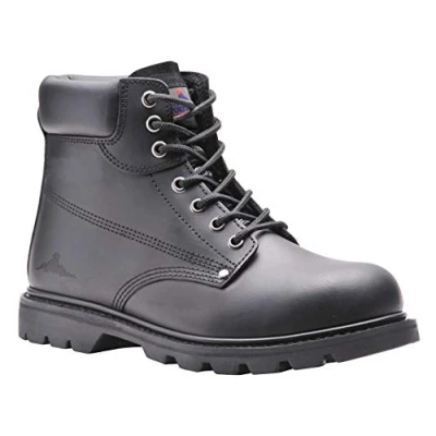 Image of Portwest Steelite Welted Safety Boot SBP HRO, Size: 46, Colour: Black, FW16BKR46