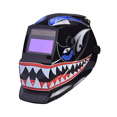 Image of Nuzamas Solar Powered Auto Darkening Welding Helmet Mask Weld Face protection for Arc Tig Mig Grinding Plasma Cutting with Adjustable Shade Range DIN4/9 13 UV/IV DIN16