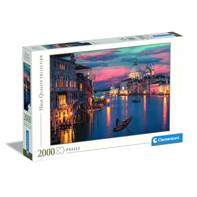 Image of Clementoni Jigsaw Puzzle Collection The Magnificent Grand Canal 2000 Pieces Compact Box, For Adults 14 99 Years, Gift Men/Women, Made In Italy, 32083