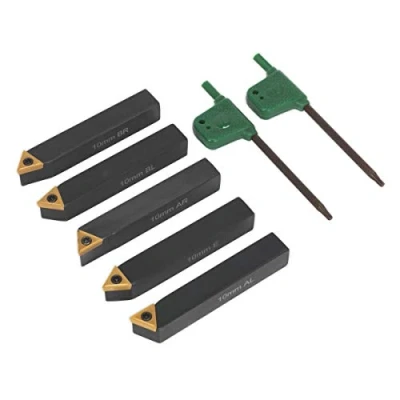 Image of Sealey Indexable 10mm Lathe Turning Tool Set 5pc