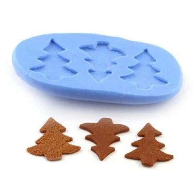 Image of MyTinyWorld Dolls House Miniature Gingerbread Trees Mould