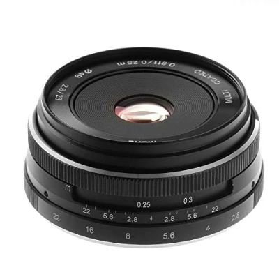 Image of Meike 28mm f/2.8 Fixed Manual Focus Lens for Sony E mount Mirrorless Camera A6500 A6300 A6000 A5100 A5000 NEX7 NEX6 NEX5n