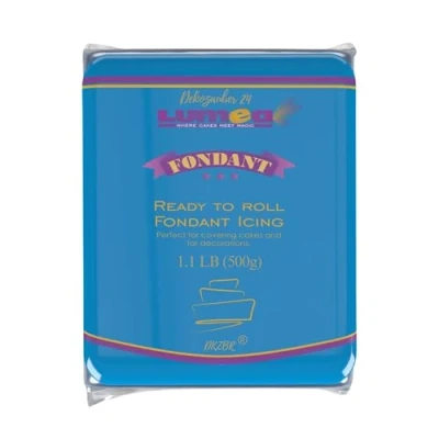 Image of Dekozauber24 Fondant Icing, 500g, 17 colours, ready to roll, cake decorations roll out sugar paste (Dark Blue)
