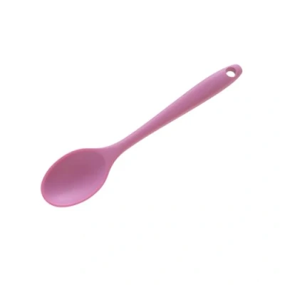 Image of Wiltshire Mini Silicone Serving Spoon, Cooking Heat Resistant Utensil, Non Stick, Scratch, Studio Pink, 20.2x4.4x1.8cm