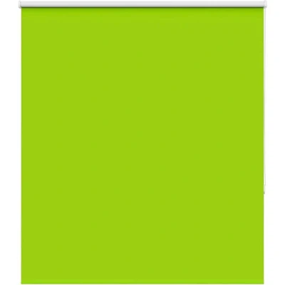 Image of vidaXL Roller Blind Blackout Leaves Green 130x175 cm Fabric Width 126.6 Polyester