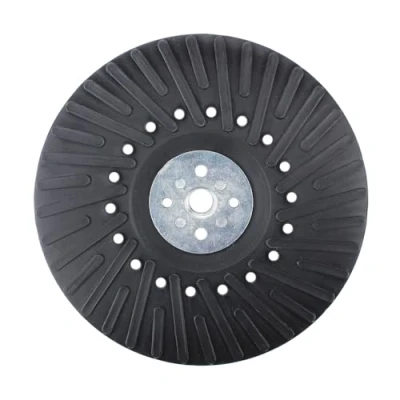 Image of Angle Grinder Ribbed Backing Pad for Resin Fiber Disc with 5/8 inch 11 Locking Nut (7 Inch)