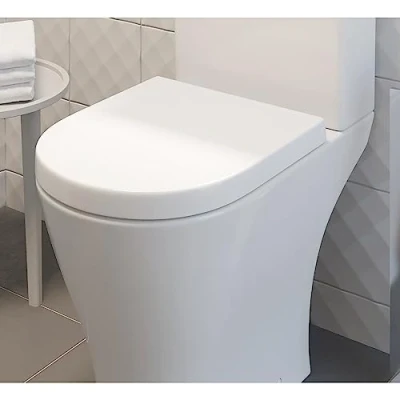 Image of Ceramica Arles Soft Close D Shape White Toilet Seat