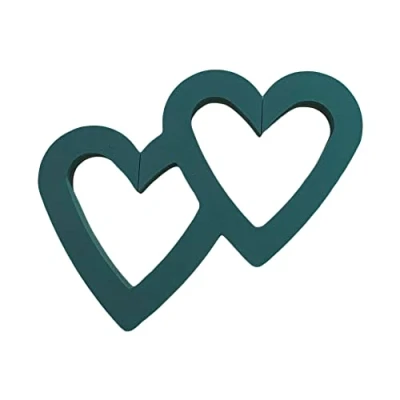 Image of Double Open Heart Floral Foam Shape by Val Spicer