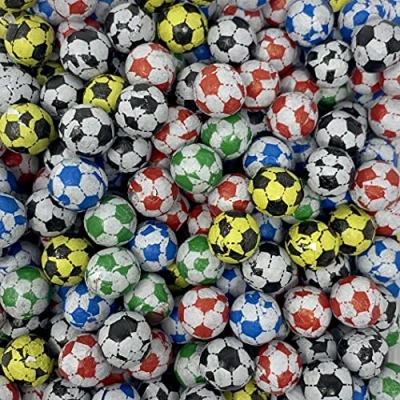 Image of Chocolate Footballs 700g Re Sealable Pouch by The Gourmet Sweet Company