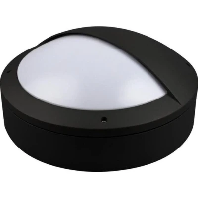 Image of Kosnic Etna Eyelid Diecast Aluminium LED Bulkhead Black KBHDDC4S65 BLK