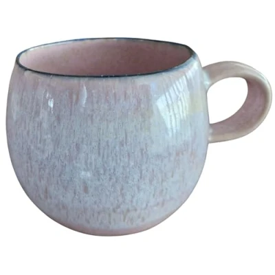 Image of PintoCer Mug with Handle, Stoneware Ceramic, Ideal for Coffee, Milk, Tea and Chocolate, Dishwasher Microwave Safe