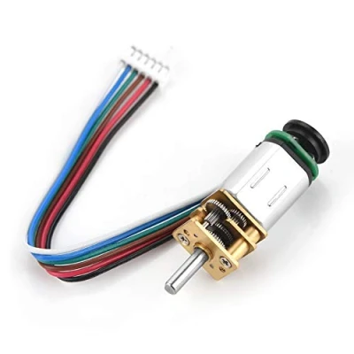 Image of GBMQ GM12BY20 Gear Motor Micro Speed Reduction With Magnetic Coded Disc Hall Encoder DC6V 2W (6V 30RPM)