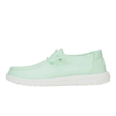 Image of Hey Dude Women&#039;s Wendy Stretch Canvas Sneaker, Bay Blue, 4 UK