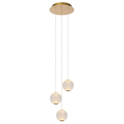 Image of Cintra Modern Cluster Pendant Light Ø 25cm LED 3x4,7W 2700K Transparant