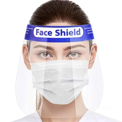 Image of Face Shield Visor x1 GENERISE Full Protective Clear Transparent Anti Droplet Dust Proof Plastic