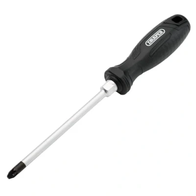 Image of Draper Pozi Hard Grip Screwdriver, PZ3 x 150mm 13524 Magnetic Tip, CRV Blade