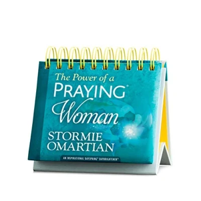 Image of DaySpring Stormie Omartian The Power of a Praying Woman Perpetual Calendar (10178),Blue
