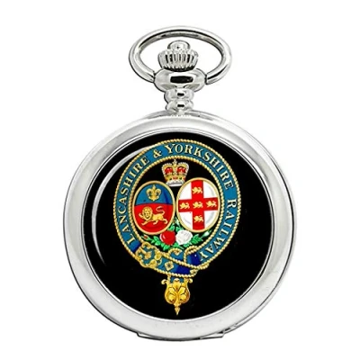 Image of Family Crests Lancashire &amp; Yorkshire Railway Full Hunter Pocket Watch
