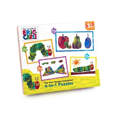 Image of Paul Lamond 6135 &#039;The Very Hungry Caterpillar&#039; 4 in 1 Puzzle Set