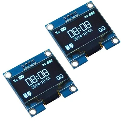 Image of Fasizi 2Pcs 1.3&quot; IIC I2C Serial 128x64 SSH1106 OLED LCD Display Module for Arduino AVR PIC STM32 Blue font