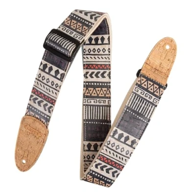 Image of Levy&#039;s MX8 002 Natural Cork on Cotton Webbing w Ends 2&quot; Zanzibar