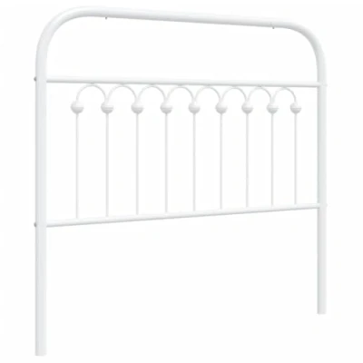 Image of vidaXL Metal Headboard White 100 cm