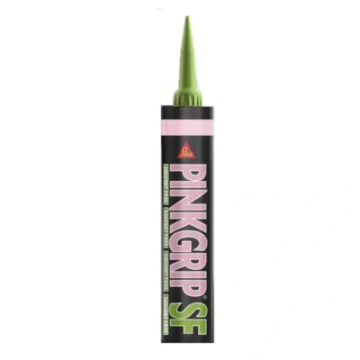 Image of Everbuild Pinkgrip Solvent Free Grab Adhesive Overpaintable Ideal For Interior Use Pink 380ml
