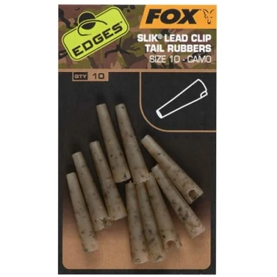 Image of Fox Edges Camo Silk Lead Clip Tail Rubbers Size 10 (10 pieces) Terminal tackle