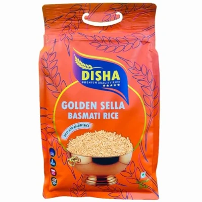 Image of Disha Golden Sella Basmati Rice 5kg Best for Jollof Rice, Extra Aroma, Long Grain, Quality Product (5kg)