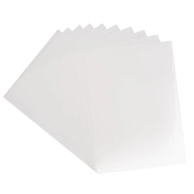 Image of Florence Plastic Sheet 10 Acrylic Blanks A4 Frosted Base for Stamp Designs, Shaker Cards and Scrapbooking Ideal Crafting, DIY Projects, More