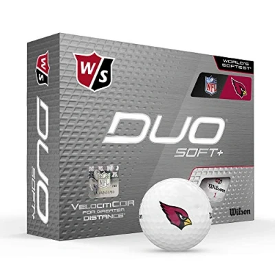 Image of WILSON Duo Soft+ NFL Golf Balls (1 Dozen) Arizona,White