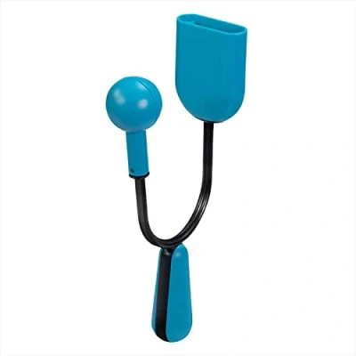 Image of Halilit Hi Lo Vibraslap. Adjustable Slider. Professional Hand Percussion Shaker Musical Instrument. Teens &amp; Adults. Durable Easy to Master Blue