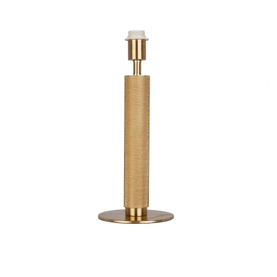 Image of Base Only London Table Lamp Knurled Gold Metal